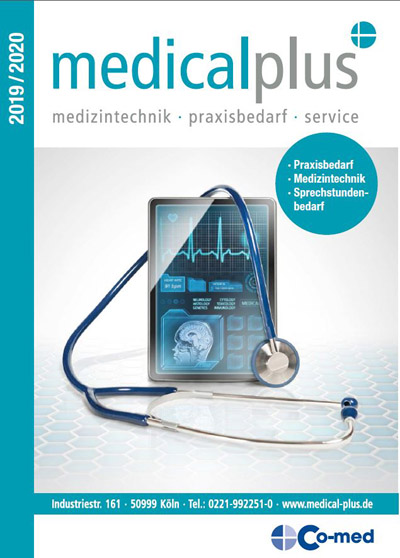 Praxis Katalog medical plus für Praxisbedarf und Medizintechnik
